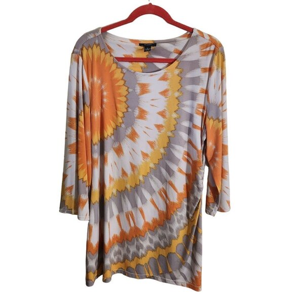 Alfani Mod Retro Floral Burst Shift Dress Size XL - Picture 3 of 7